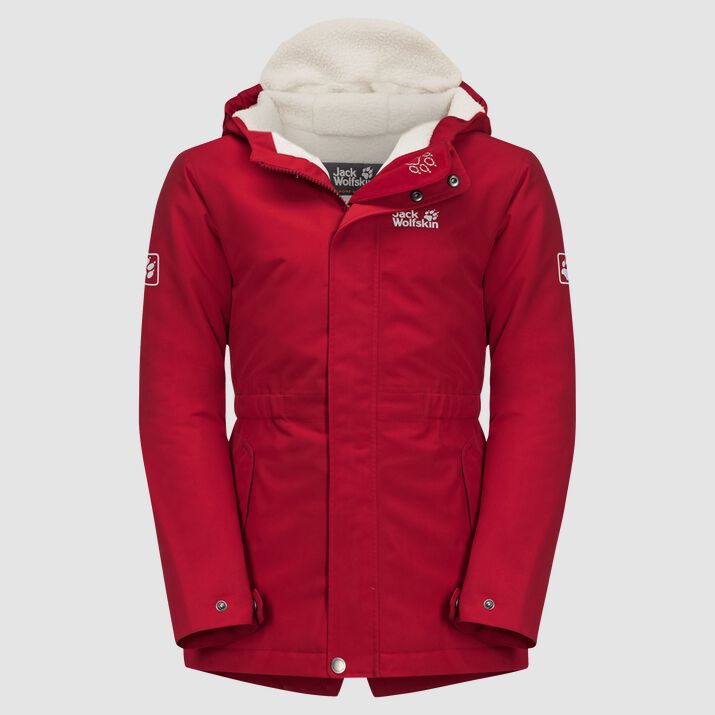 Jack Wolfskin Kids Cosy Bear Winter Jacket Red 560793CEB